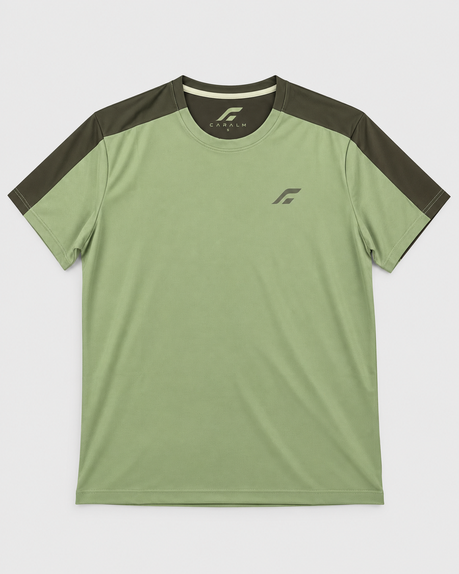 CARALM ATHLETICS — Camiseta técnica · Verde