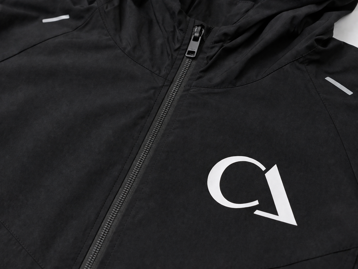 Cortavientos negro CARALM ATHLETICS — imagen de producto 3