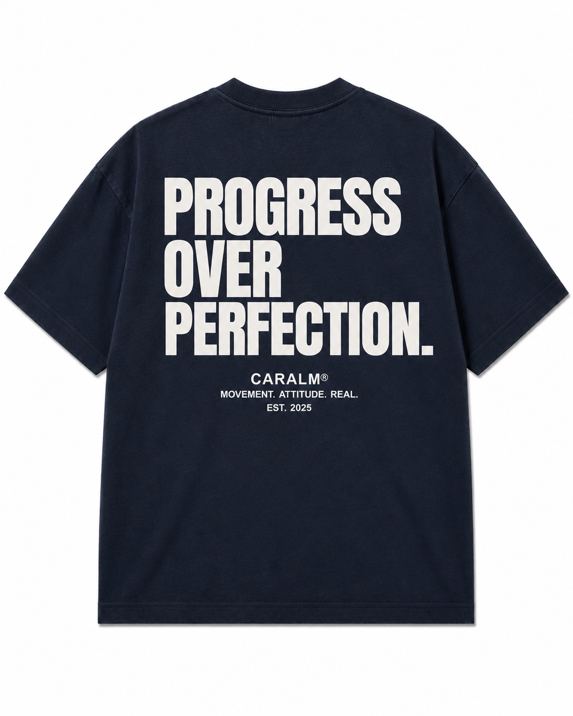 Caralm Progress Over Perfection Boxy Tee