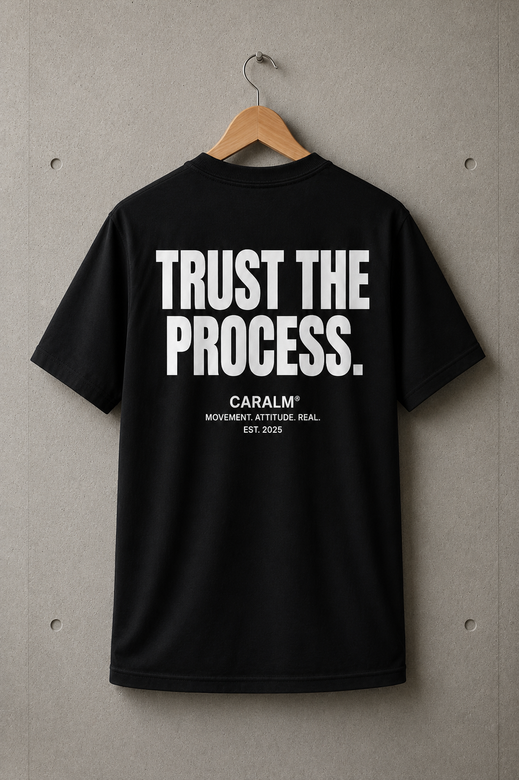 Caralm Trust The Process Boxy Tee