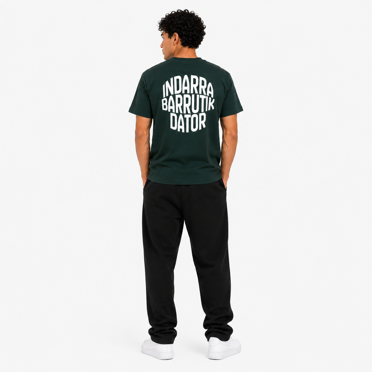 Indarra Barrutik Tee — Green