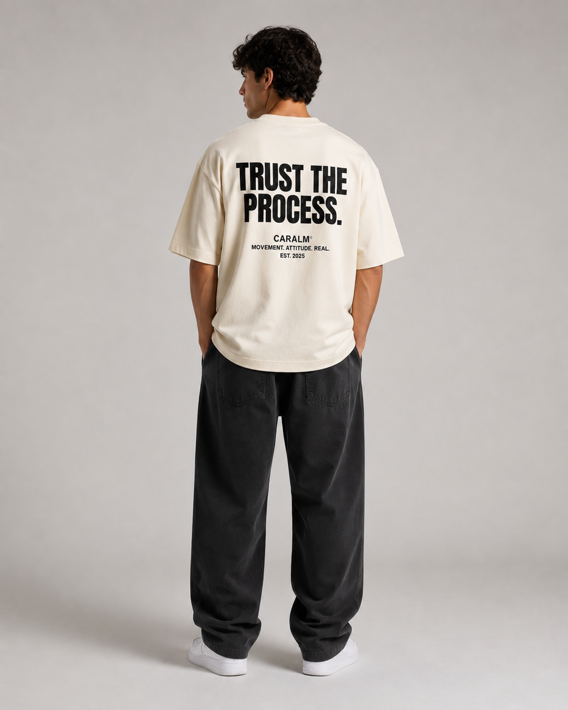 Caralm Trust The Process Boxy Tee