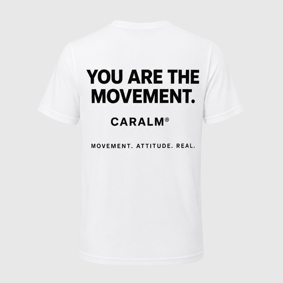 Camiseta técnica blanca CARALM You Are The Movement de hombre — imagen de producto 2