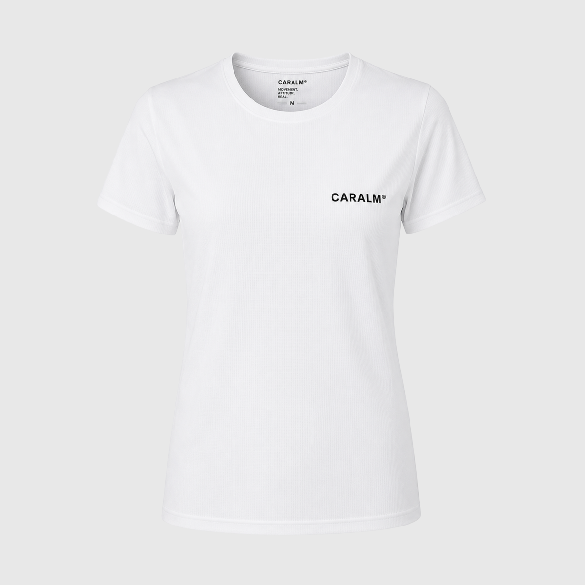 Camiseta técnica blanca CARALM The Movement de mujer — imagen de producto 1