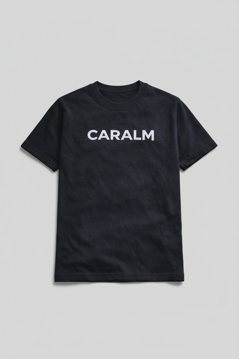 CARALM Black Tee